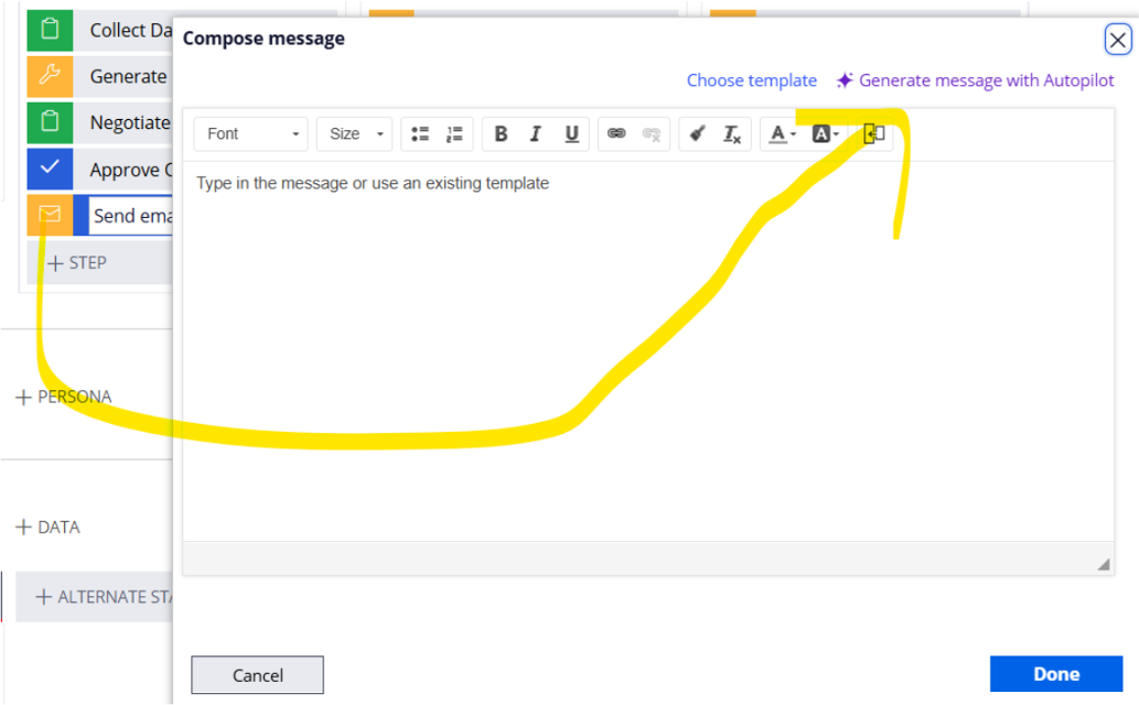 Email Steps with Pega Autopilot